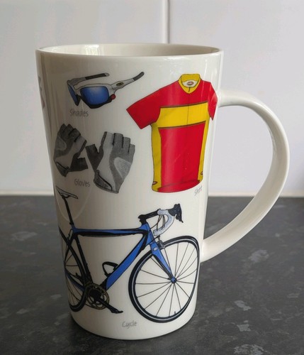 Cycling themed tall mug - cycling, /