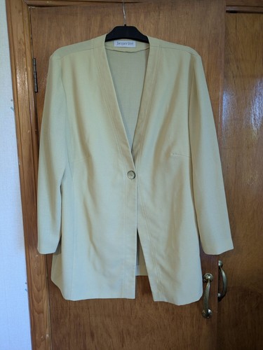 Single button yellow mustard - single,