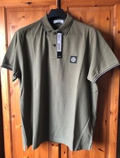 Stone Island 3XL Slim Fit Polo Shirt Green