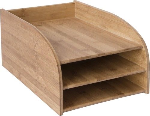 Bamboo tier letter tray a4 - 3,