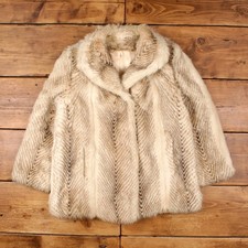 Vintage Tissavel Faux Fur Coat