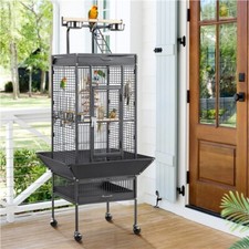 156cm Play Top Parrot Cage Rolling Metal Bird Cage For Small/Medium Size Birds