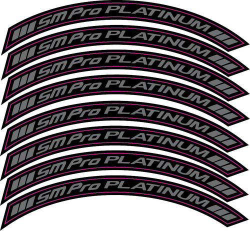 Pro platinum wheel sticker - platinum,