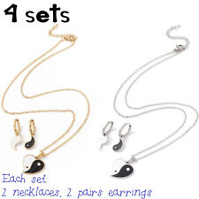 4 Sets Heart Yin Yang