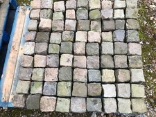 granite cobbles reclaimed setts sold singly or in bulk bags. Ideal for paving.