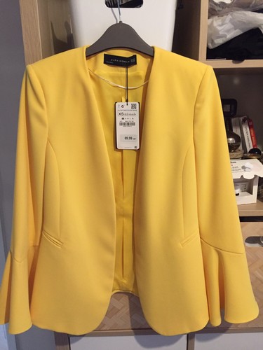 Zara yellow blazer bnwt - yellow,