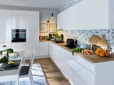 White high gloss kitchen units