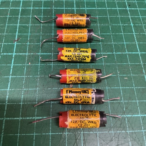 Vintage plessey 50uf - 50uf, 12v