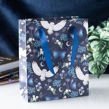 23cm midnight forest owl print - midnight,