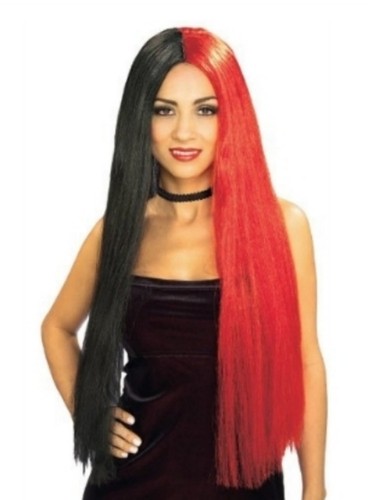 Womens long straight red - long, &