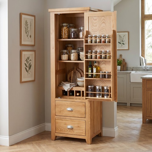 Pantry cupboard cheshire oak - cupboard,