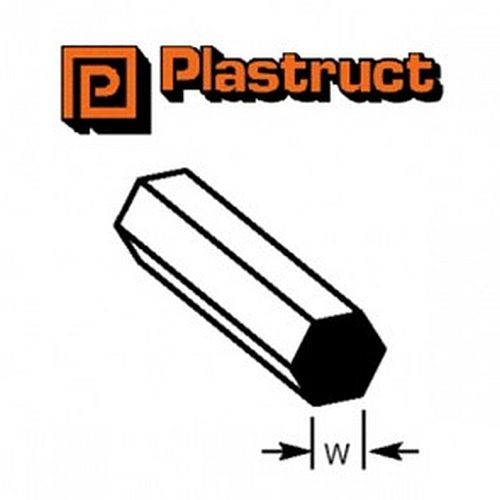 Plastruct styrene hexagon - styrene,