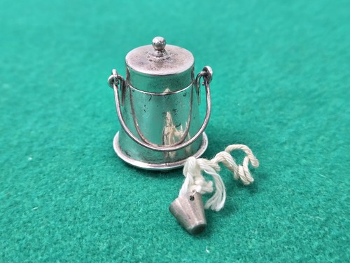 Miniature dutch silver ash pot - silver,