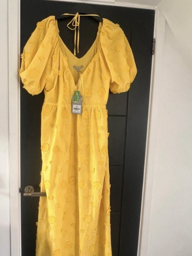 Oliver bonas midi dress - midi, yellow