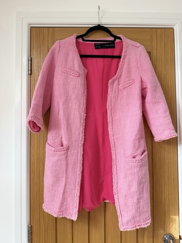 Zara pink bouclé tweed - bouclé,