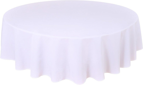 Tablecloth round 180cm - round, white