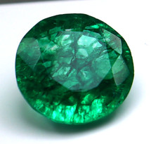 10 Ct Natural Columbian Green Round Cut Emerald Certified Loose Gemstone