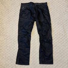 G-Star RAW 5620 3D Motor Tapered Waxed Denim Wet Look Jeans W36 L30 Black