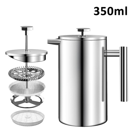 Stainless steel cafetiere - stainless,