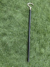 Unusual Vintage Metal Horseshoe Top/Handle Western Rustic walking stick