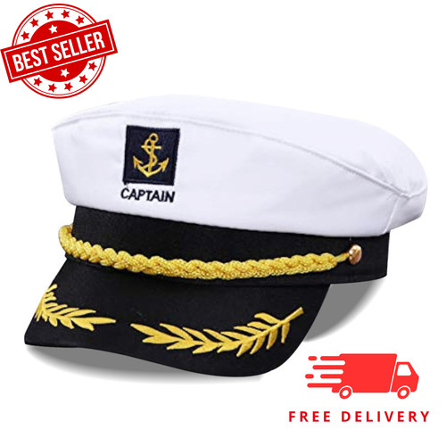 Navy captain hat skipper - navy, yacht