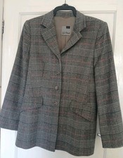 GIL BRET Vintage Y2K Wool Angora Grey Blazer Jacket  Sz 12 