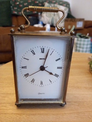 Smiths vintage brass carriage - vintage,