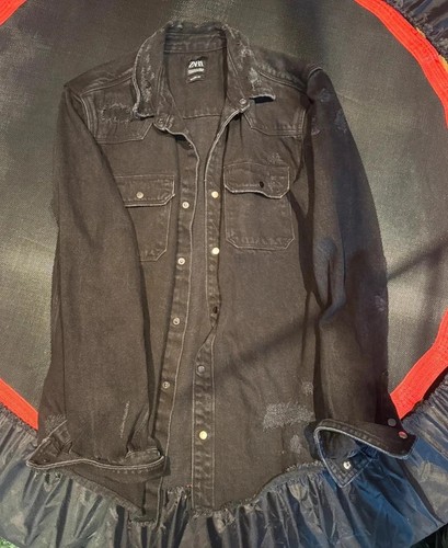 Zara men black - denim, jacket