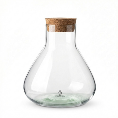 Small conical glass terrarium - conical,