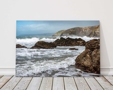 Portreath Cornwall. Coastline