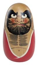 Handpainted Wooden Daruma Doll