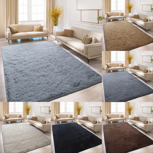 Fluffy rug large shaggy rugs - large,