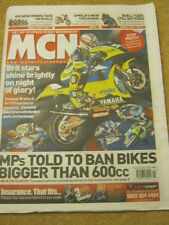 MCN - MOTORCYCLE NEWS - BAN BIKES BIGGER THAN 600cc - 12 Mar 2008