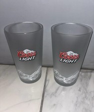 2 X Coors Light Frosted Pint