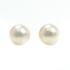 TIFFANY Co. Tiffany K18YG Yellow Gold Earrings Pearl Approximately 7.1 7.2mm 2.0