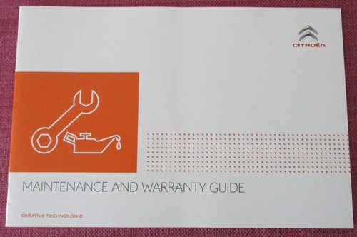 Citroen service book - (2016),