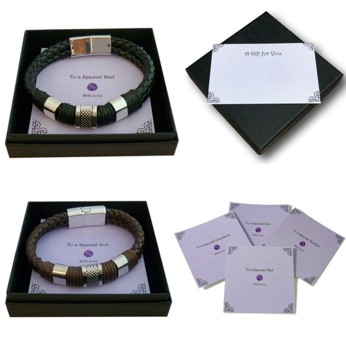 Leather bracelets for men - leather,