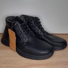 COTTON TRADERS FLEECE LINED MENS ANKLE BOOTS SIZE 9 BLACK COLOUR BRAND NEW