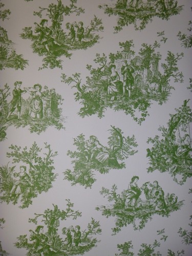 Forest green toile - forest, jouy
