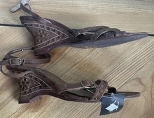 CHIX NEW BROWN WEDGE  SANDALS