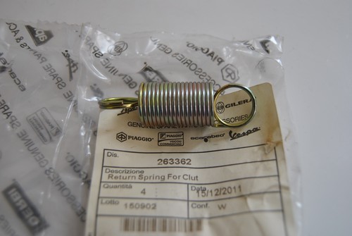 Clutch return spring piaggio - spring,
