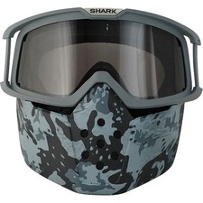 Shark Goggle & Mask Kit Camo Blue / Black For Raw Motorcycle Motorbike Helmets