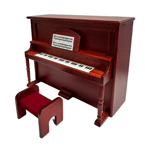 Dolls house piano - piano, bench