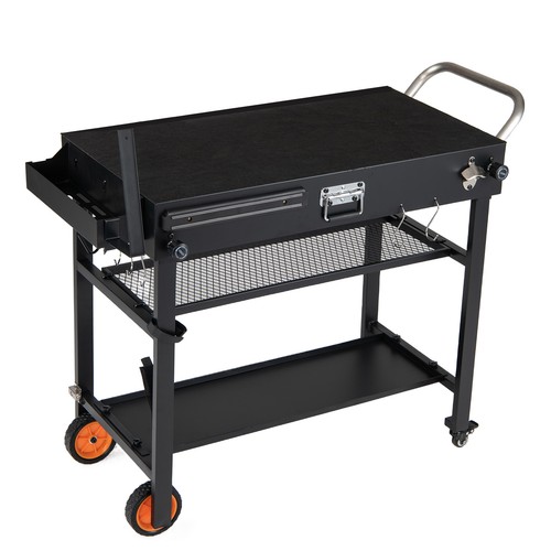 Portable grill table folding - portable,