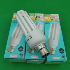 3 x 23W = 103w Greener Living Low Energy Light Bulbs BC B22 Energy Saving Lamps