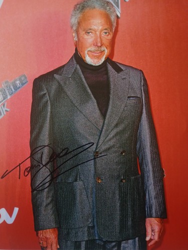 Sir tom jones - jones, signed.