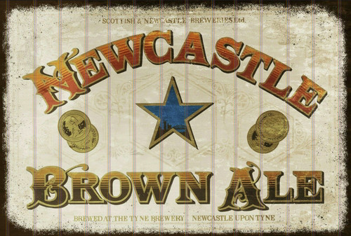 Newcastle brown ale retro - newcastle,