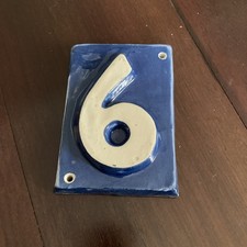 Handmade Ceramic Number Plaque