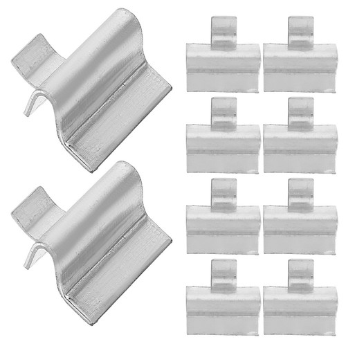 10pcs silver metal - silver,