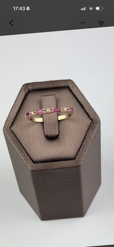 Ruby and diamond gold - ruby,